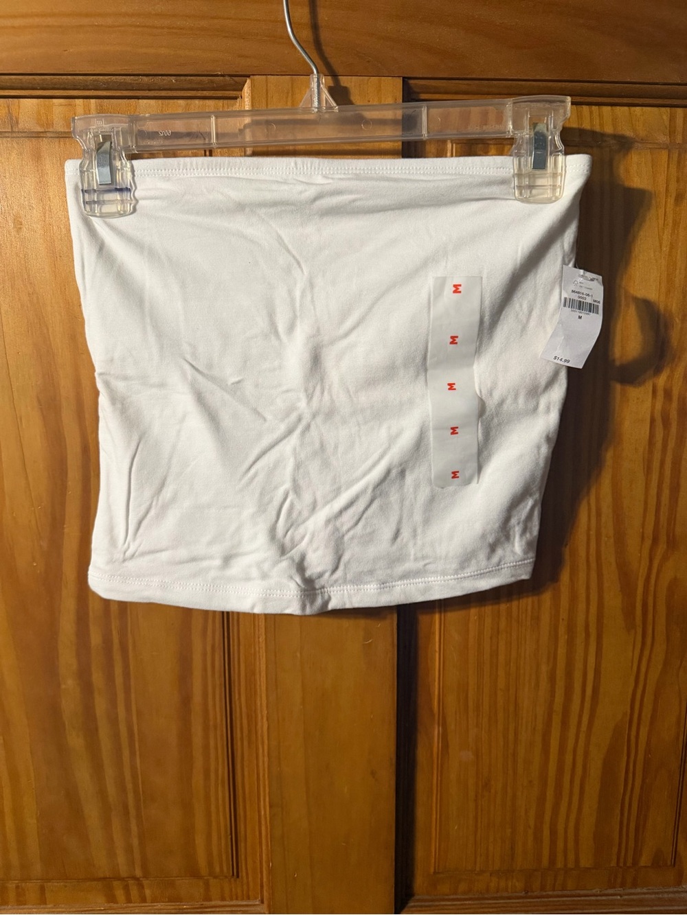 Old Navy White High-Waist Stretch Tube Top